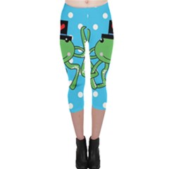 Octopus Sea Animal Ocean Marine Capri Leggings  by Nexatart