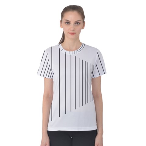 Fence Line Black Women s Cotton Tee by Mariart