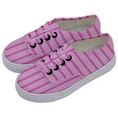 Line Pink Vertical Kids  Classic Low Top Sneakers by Mariart