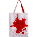 Red Blood Transparent Zipper Classic Tote Bag View1