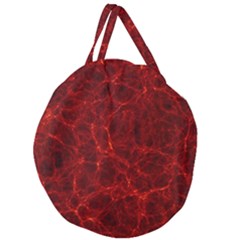 Simulation Red Water Waves Light Giant Round Zipper Tote by Mariart