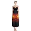 Space Galaxy Black Sun Button Up Chiffon Maxi Dress View1