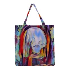 Abstract Tunnel Grocery Tote Bag by NouveauDesign