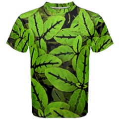 Nature Print Pattern Men s Cotton Tee by dflcprints