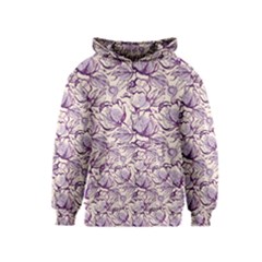 Vegetable Cabbage Purple Flower Kids  Pullover Hoodie by Mariart