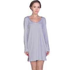 Grey Harbour Mist - Spring 2018 London Fashion Trends Long Sleeve Nightdress by PodArtist