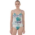 Flower Rose Purple Sunflower Lotus Sweetheart Tankini Set View1