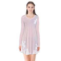 Love Heart Flower Purple Sexy Rose Flare Dress by Mariart