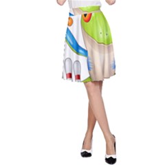 Tree Frog Bowler A-line Skirt by crcustomgifts