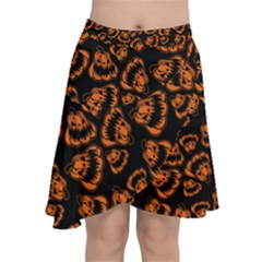 Pattern Halloween Jackolantern Chiffon Wrap by iCreate