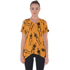 Halloween Skeletons  Cut Out Side Drop Tee by iCreate