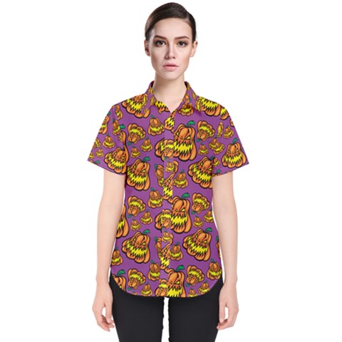 1pattern Halloween Colorfuljack Icreate Women s Short Sleeve Shirt by iCreate