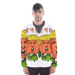 Trump Or Treat  Hooded Wind Breaker (men) by Valentinaart