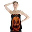 Halloween pumpkin Strapless Top View1