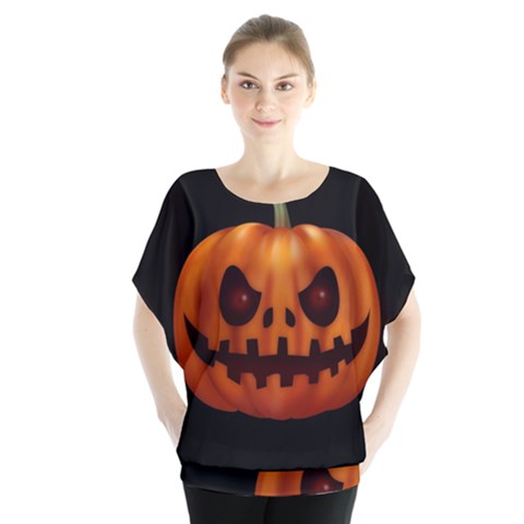 Halloween Pumpkin Blouse by Valentinaart