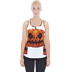 Halloween Pumpkin Piece Up Tank Top by Valentinaart