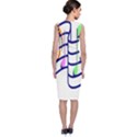 Music Note Tone Rainbow Blue Pink Greeen Sexy Classic Sleeveless Midi Dress View2