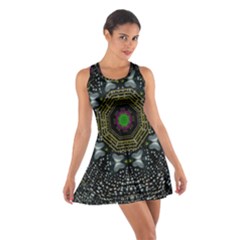 Leaf Earth And Heart Butterflies In The Universe Cotton Racerback Dress by pepitasart