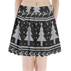 Ugly Christmas Sweater Pleated Mini Skirt by Valentinaart