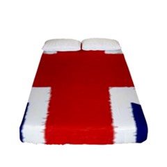 Union Jack Watercolor Drawing Art Fitted Sheet (full/ Double Size) by picsaspassion