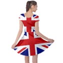 Union Jack watercolor drawing art Cap Sleeve Dress View2