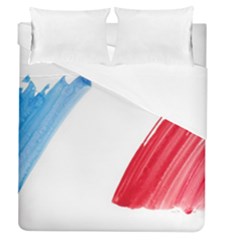 France Flag, Banner Watercolor Painting Art Duvet Cover (queen Size) by picsaspassion