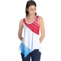 Tricolor banner watercolor painting art Sleeveless Tunic View1