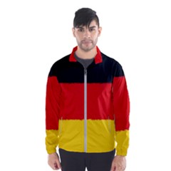 German Flag, Banner Deutschland, Watercolor Painting Art Wind Breaker (men) by picsaspassion