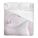 Rose pink flower. floral pencil drawing art Duvet Cover (Full/ Double Size) View1