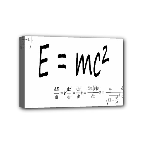 E=mc2 Formula Physics Relativity Mini Canvas 6  X 4  by picsaspassion