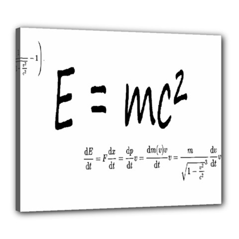 E=mc2 Formula Physics Relativity Canvas 24  X 20  by picsaspassion