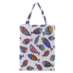 Love Fish Seaworld Swim Rainbow Cartoons Classic Tote Bag by Mariart