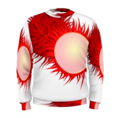 Rambutan Fruit Red Sweet Men s Sweatshirt by Mariart