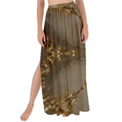 Golden Flower Star Floral Kaleidoscopic Design Maxi Chiffon Tie-up Sarong by yoursparklingshop