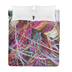 Funny Colorful Yarn Pattern Duvet Cover Double Side (full/ Double Size) by yoursparklingshop