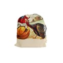 Vintage Thanksgiving Drawstring Pouches (Medium)  View1