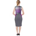 Purple Madras Plaid Pattern Midi Bodycon Dress View2