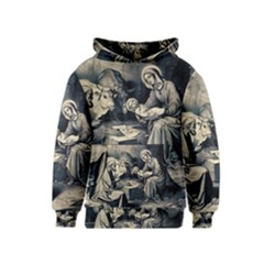 The Birth Of Christ Kids  Pullover Hoodie by Valentinaart