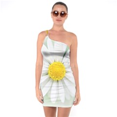 Art Daisy Flower Art Flower Deco One Soulder Bodycon Dress by Celenk