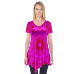 Pattern Short Sleeve Tunic  by gasi