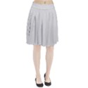 Bright White Stitched and Quilted Pattern Pleated Skirt View1