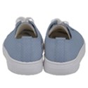 Powder Blue Stitched and Quilted Pattern Kids  Low Top Canvas Sneakers View4