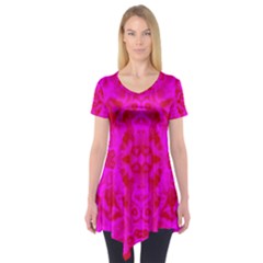 Pattern Short Sleeve Tunic  by gasi