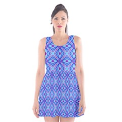 Pattern Scoop Neck Skater Dress by gasi