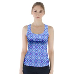 Pattern Racer Back Sports Top by gasi