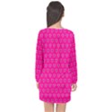 Pattern Long Sleeve Chiffon Shift Dress  View2