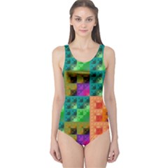 Pattern One Piece Swimsuit by gasi