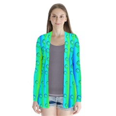 Pattern Drape Collar Cardigan by gasi