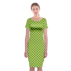 Pattern Classic Short Sleeve Midi Dress by gasi