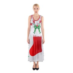 Christmas Stocking Sleeveless Maxi Dress by christmastore